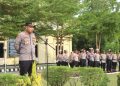 Polresta Kendari Gelar Apel Kesiapan Pengamanan Malam Natal