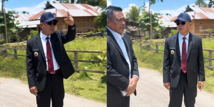 Gubernur Sultra, ASR bersama Kadis SDA dan Bina Marga saat meninjau kerusakan jalan di Konsel
