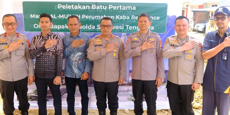 Kapolda Sultra Resmikan Pembangunan Perumahan Bersubsidi Polri