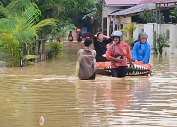 Banjir Kendari, 172 KK di Bantaran Sungai Wanggu Mengungsi