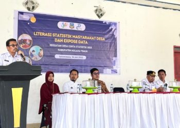 Pj Sekda Kolaka Timur La Fala Ingatkan Pentingnya Data Statistik untuk Program Pembangunan Desa, Rabu (16/7/2025). (Foto: Istimewa)
