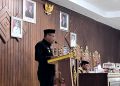 Wakil Bupati Buton Utara (Wabup Butur) Rahman Hadiri Sidang Paripurna Penetapan Perda LPJ APBD 2024 di DPRD, Jumat (11/7/2025).