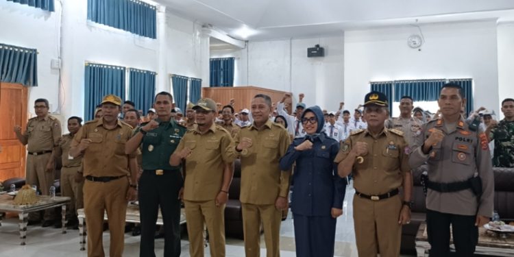 Bupati Buton Utara, Afirudin Mathara Buka Pemusatan Pendidikan dan Latihan Paskibraka, Tekankan Jiwa Nasionalisme, Senin (4/8/2025). (Foto: Istimewa)