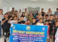 Plt Bupati Kolaka Timur Lepas Tim SSB Tirawonua FC Berlaga di Piala Menpora U-12. (Foto: Istimewa)