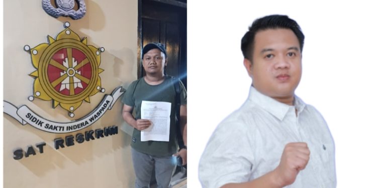 Fitrahdin (pelapor), Wakil Ketua II DPRD Konawe Nasrullah Faizal (terlapor). (Foto: Istimewa)