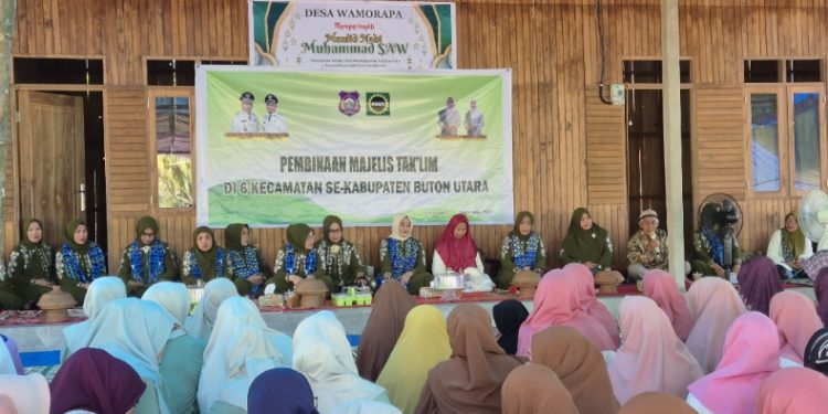 PD BKMT Buton Utara, Sulawesi Tenggara, sosialisasi Majelis Taklim di yayasan Pondok Pesantren Tahfidz Qur'an Samawa Ibrahim, Desa Wamorapa, Kecamatan Wakorumba Utara, Kamis (11/9/2025). (Foto: Romi)