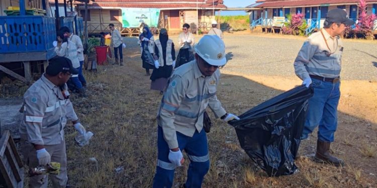 Peringati World Clean-Up Day 2025, PT GKP Gelar Aksi Bersih-Bersih Lingkungan, Senin (22/9/2025). (Foto: Istimewa)