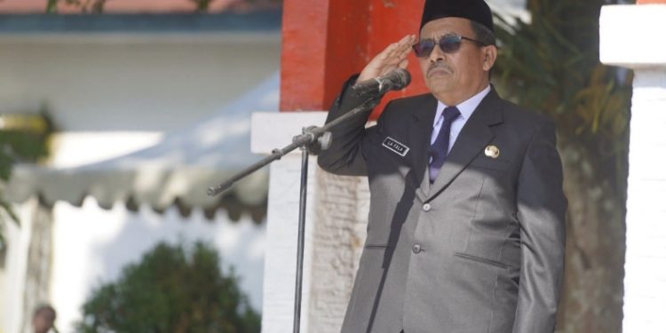 Pj Sekda Kolaka Timur, La Fala SE, Pembina upacara Peringatan Hari Kesaktian Pancasila tahun 2025, Rabu (1/10/2025). (Foto: Istimewa)