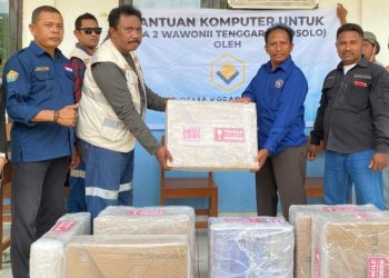 Bantu Literasi Digital, PT GKP Hadirkan Fasilitas Komputer Pertama di SMAN 2 Wawonii Tenggara. (Foto: Istimewa)