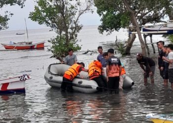Kecelakaan Kapal, Longboat Nelayan Mati Mesin dan Lost Contact di Perairan Tobaku Kolaka Utara, Kamis (25/12/2025). (Foto: Dok KPP Kendari)