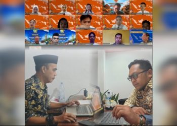 6 CPNS KPU Wakatobi Ikuti Seminar Aktualisasi Secara Daring. (Foto: Istimewa)