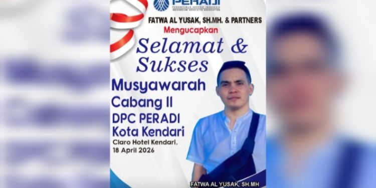 Anggota DPC Peradi Kendari, Sulawesi Tenggara (Sultra), Ftawa Al Yusak, SH, MH. (Foto: Istimewa)
