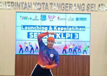 Hardiyanto Pono Wakili Sultra Jadi Peraga Nasional Senam KLPI 3 di Tangsel. (Foto: Istimewa)