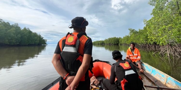 Hari Kedua Pencarian, Wanita Paruh Baya yang Hilang di Sungai Bone Balano Mubar Belum Ditemukan, Minggu (24/5/2026). (Foto: Dok Basarnas Kendari)