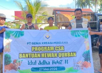 Momentum Iduladha, PT GKP Tebar 19 Ekor Kurban untuk Perkuat Perekonomian Lokal. (Foto: Istimewa)