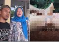 Pasutri Ardi dan Dian mendatangi Polresta Kendari untuk melaporkan penyiraman air panas yang dilakukan istri oknum polisi, Selasa (26/5/2026). (Foto: Istimewa)