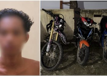 Remaja 18 Tahun Pencuri Motor Lintas Kabupaten Ditangkap di Kebun Sawit Konawe Selatan. (Foto: Istimewa)