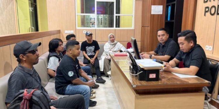 Doxing Dialami Jurnalis Setelah Beritakan Dugaan KDRT Wali Kota Kendari Dilaporkan ke Polda Sultra, Rabu (3/6/2026). (Foto: Istimewa)