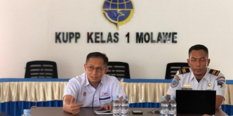 Rakor UPP Molawe Bersama Agen Pelayaran Bahasa Peningkatkan Pembayaran PNBP. (Foto: Istimewa)