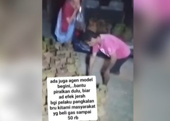 Viral Video Agen Elpiji di Mowila Konsel, Warga Keluhkan Sulit Dapat Elpiji 3 Kg. (Foto: Tangkapan layar video viral Facebook Yonif Ifatriya Dari Timur pada Jumat 5/6/2026)